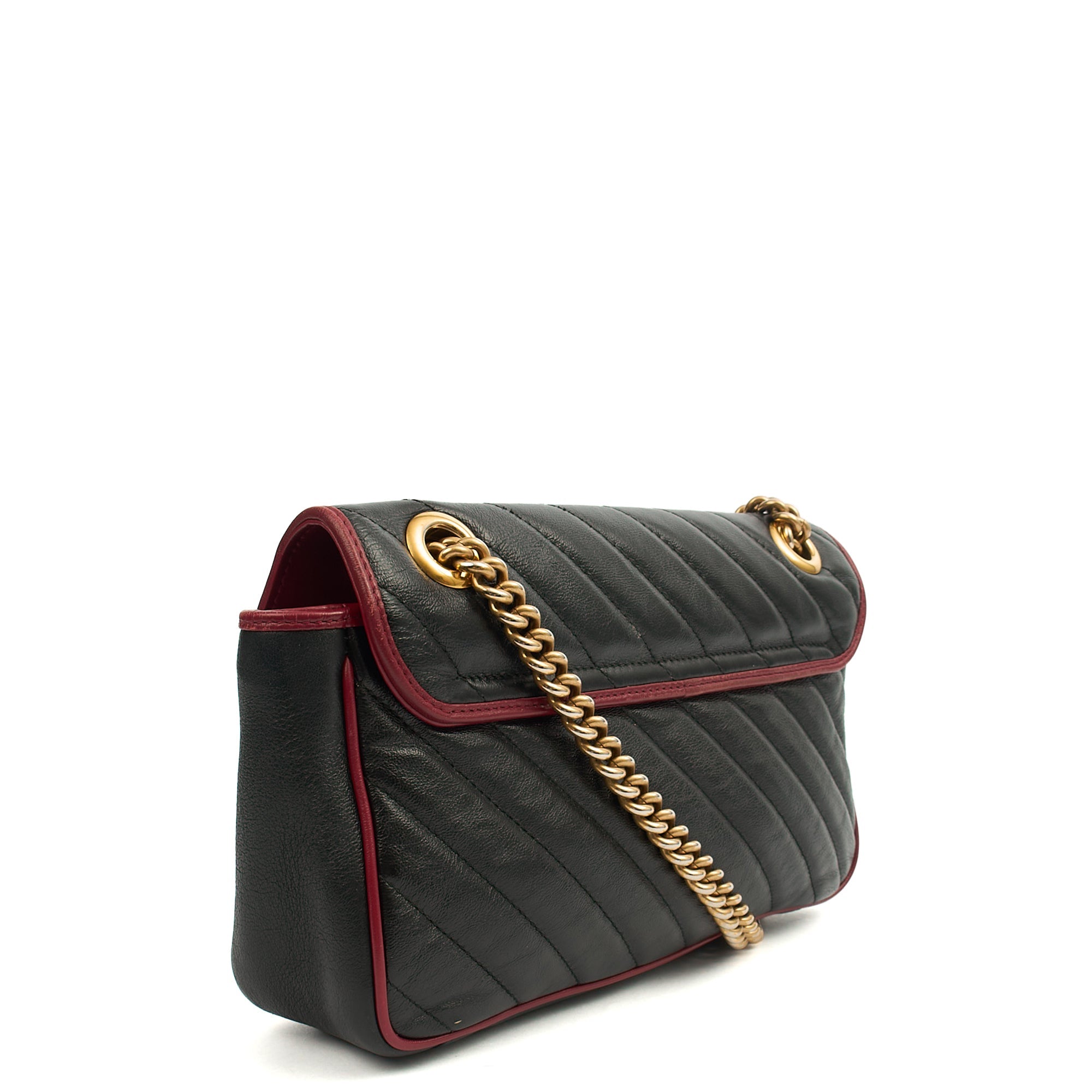 Gucci Shoulder Bag Marmont Shoulder Flap Bag - Medium in Black, Leather