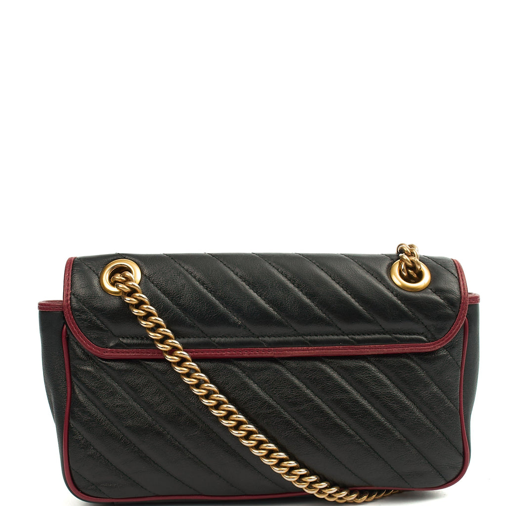 Gucci Shoulder Bag Marmont Shoulder Flap Bag - Medium in Black, Leather
