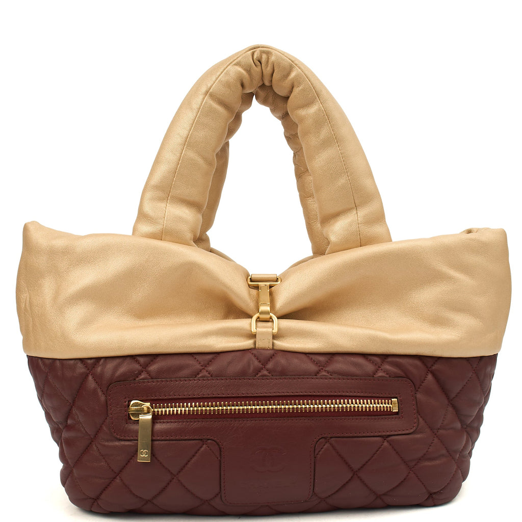 Chanel Top Handle Coco Cocoon in Metallic, Calfskin Leather