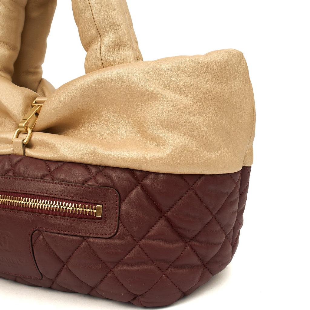Chanel Top Handle Coco Cocoon in Metallic, Calfskin Leather