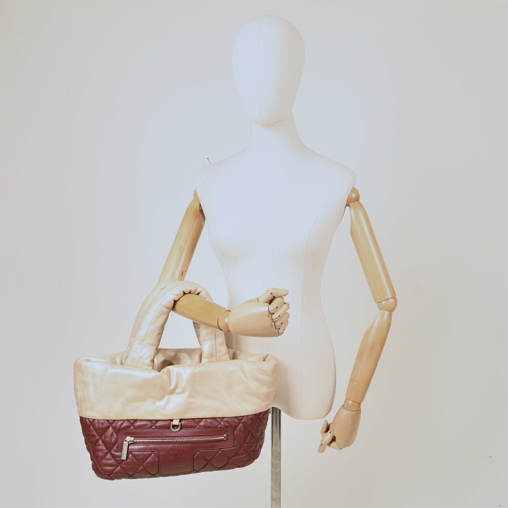 Chanel Top Handle Coco Cocoon in Metallic, Calfskin Leather