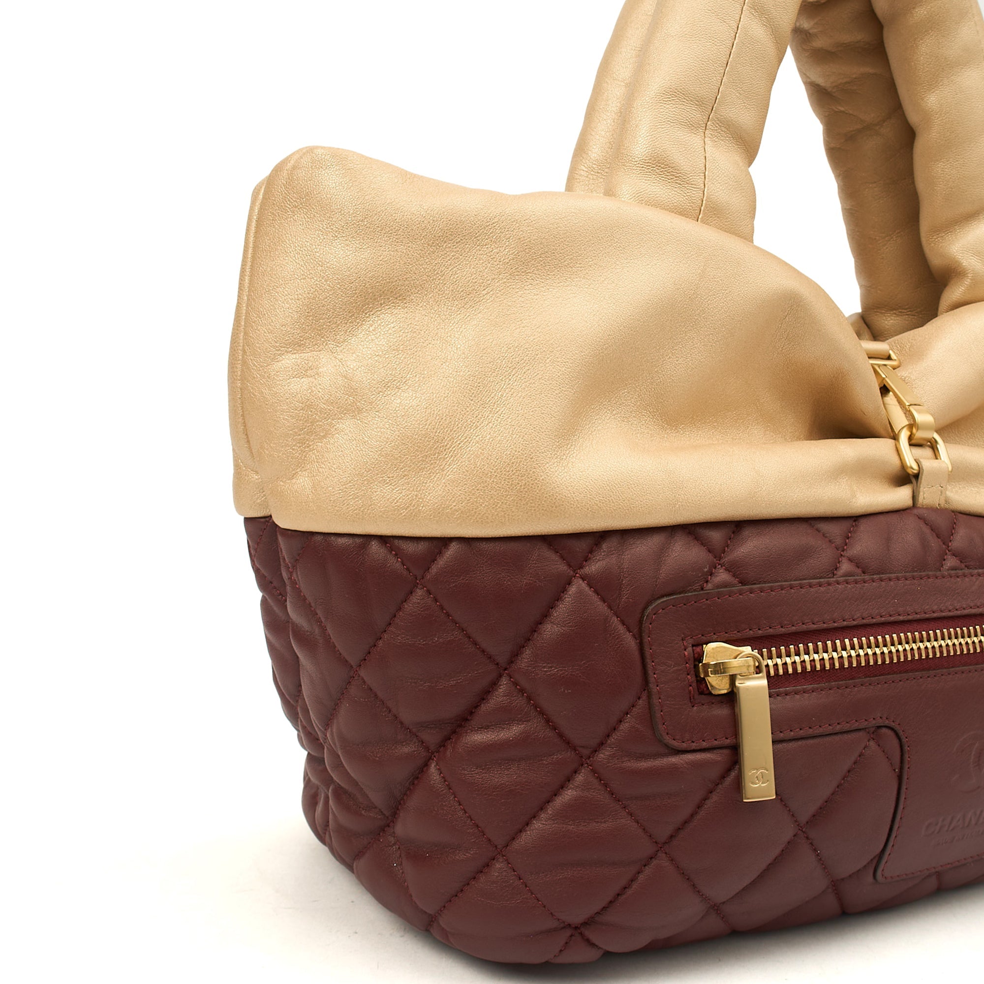 Chanel Top Handle Coco Cocoon in Metallic, Calfskin Leather