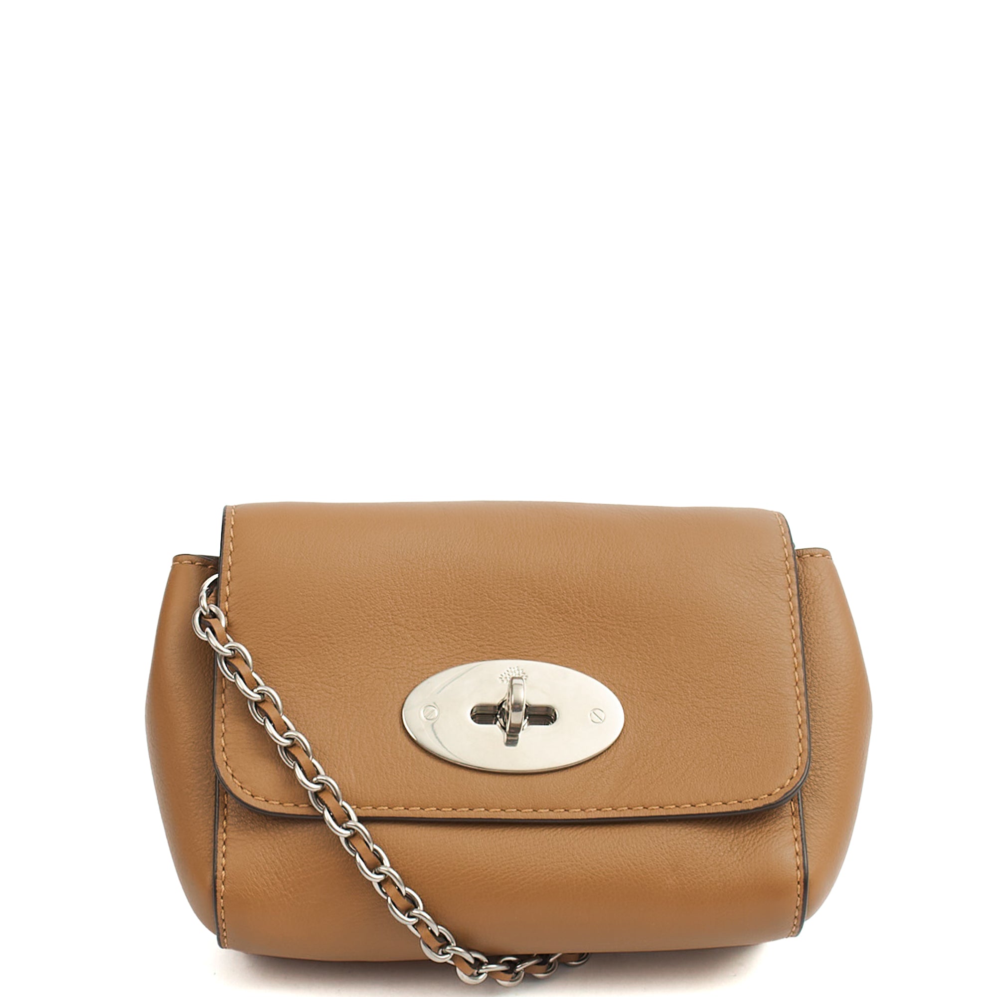 Mulberry Mini Bag Lily in Oak, Calfskin Leather