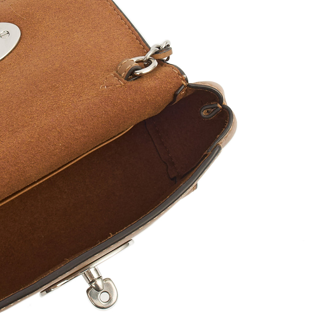 Mulberry Mini Bag Lily in Oak, Calfskin Leather