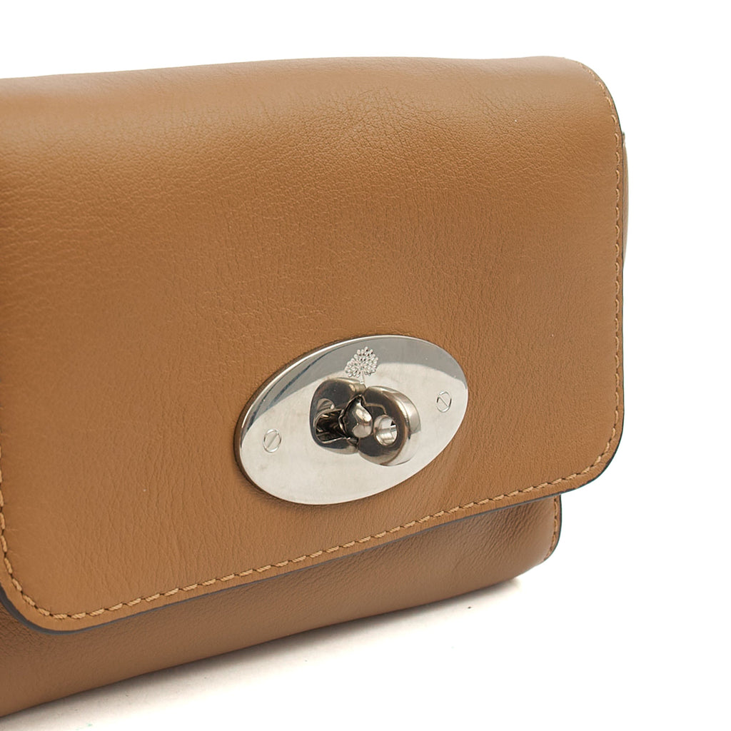 Mulberry Mini Bag Lily in Oak, Calfskin Leather