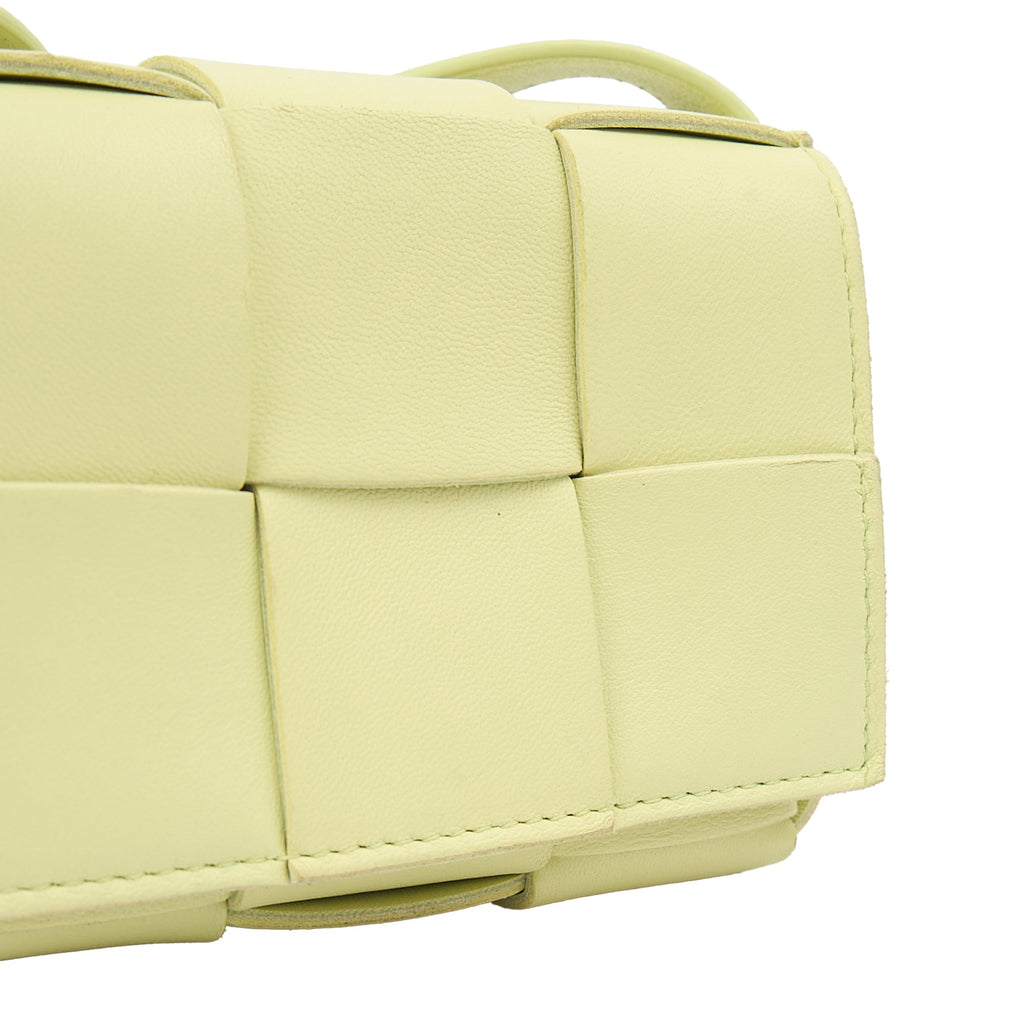 Bottega Veneta Cross Body Cassette - Mini in Green, Intrecciato Nappa