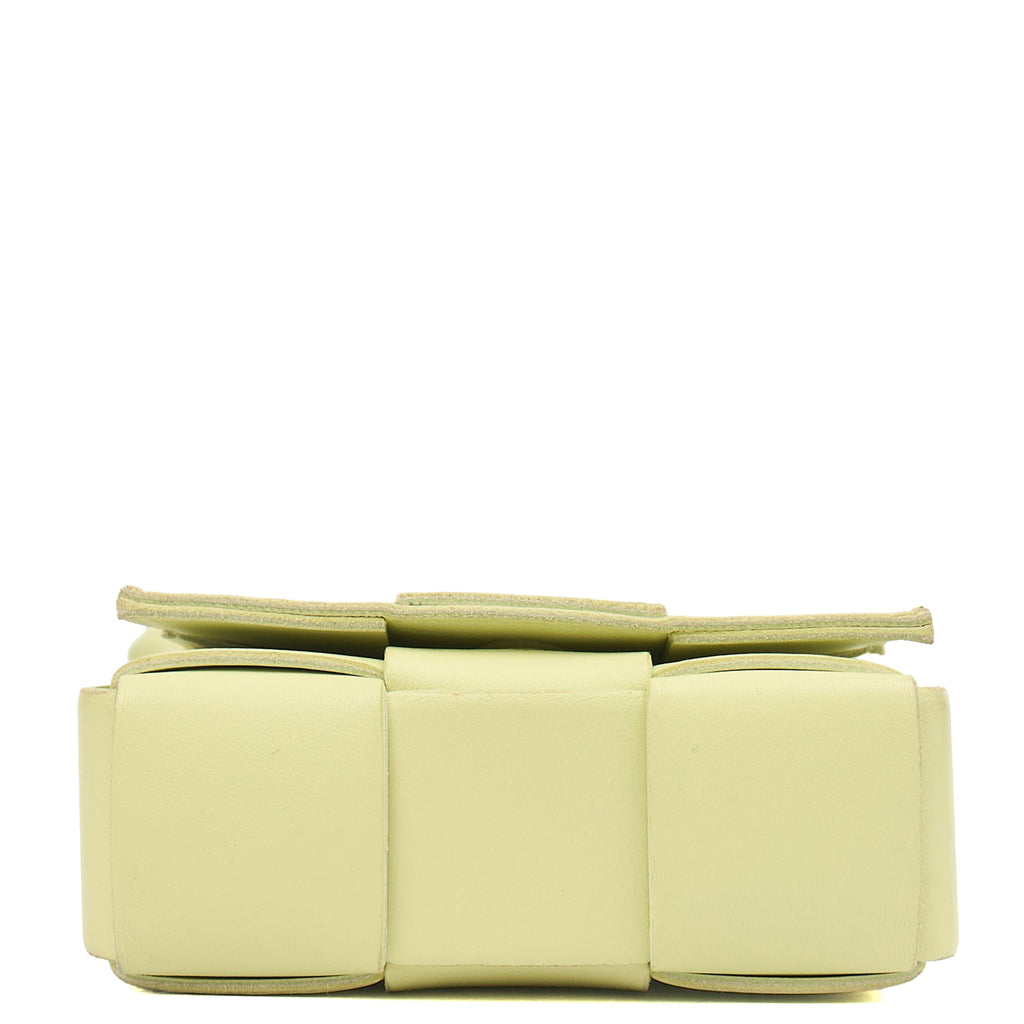 Bottega Veneta Cross Body Cassette - Mini in Green, Intrecciato Nappa