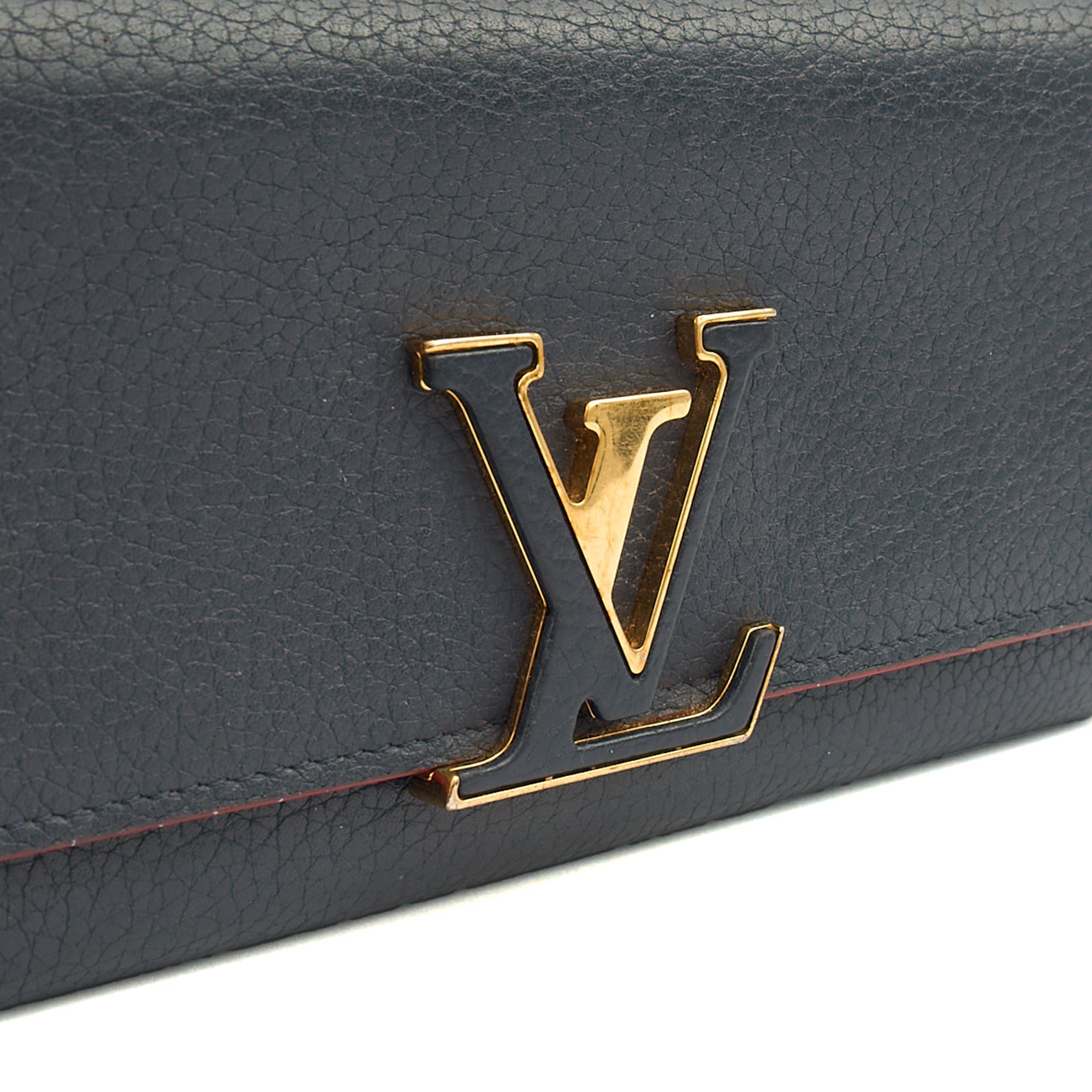 Louis Vuitton Wallet Capucines Wallet  in Navy, Calfskin Leather