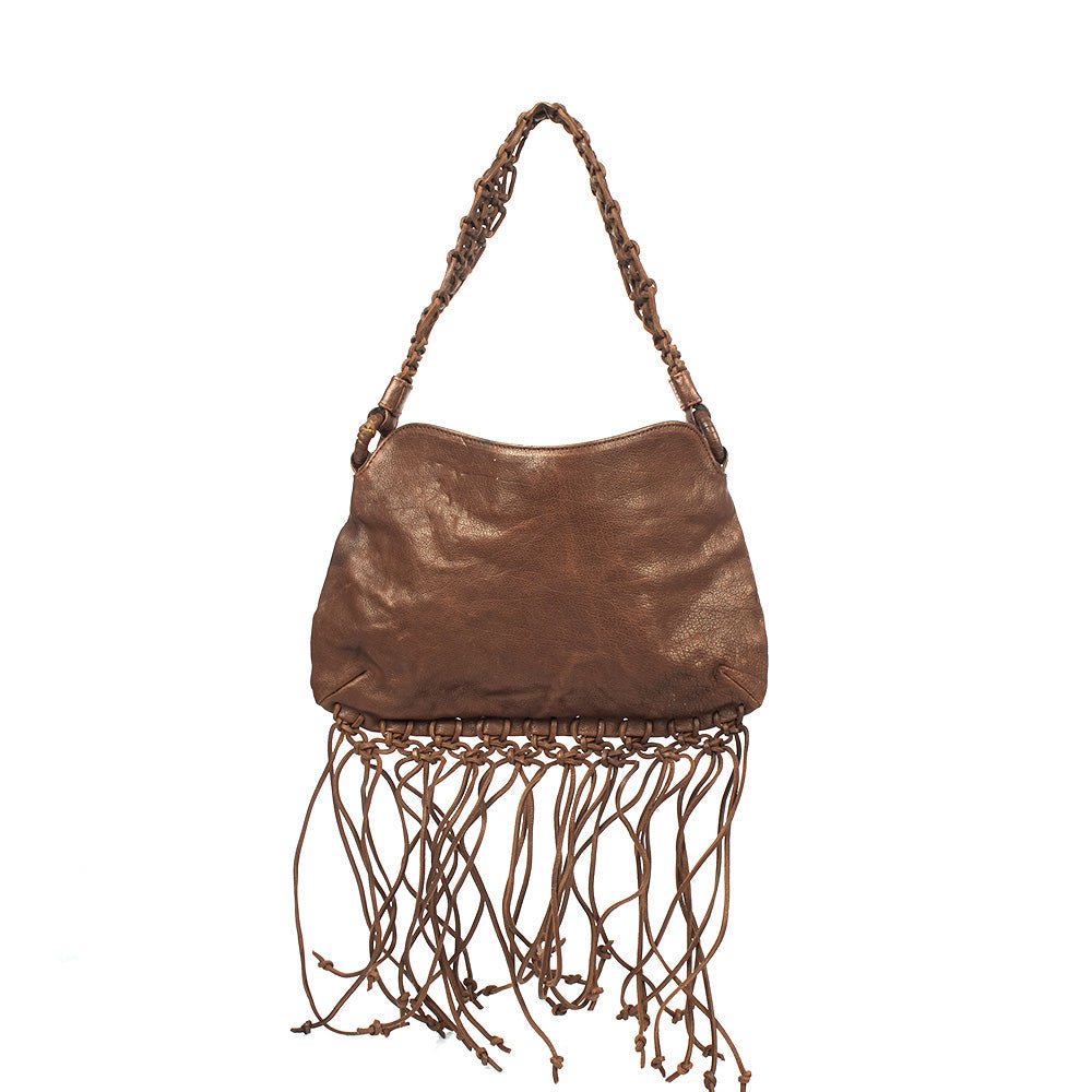 Valentino Shoulder Bag Shoulder Bag in Brown, Calfskin