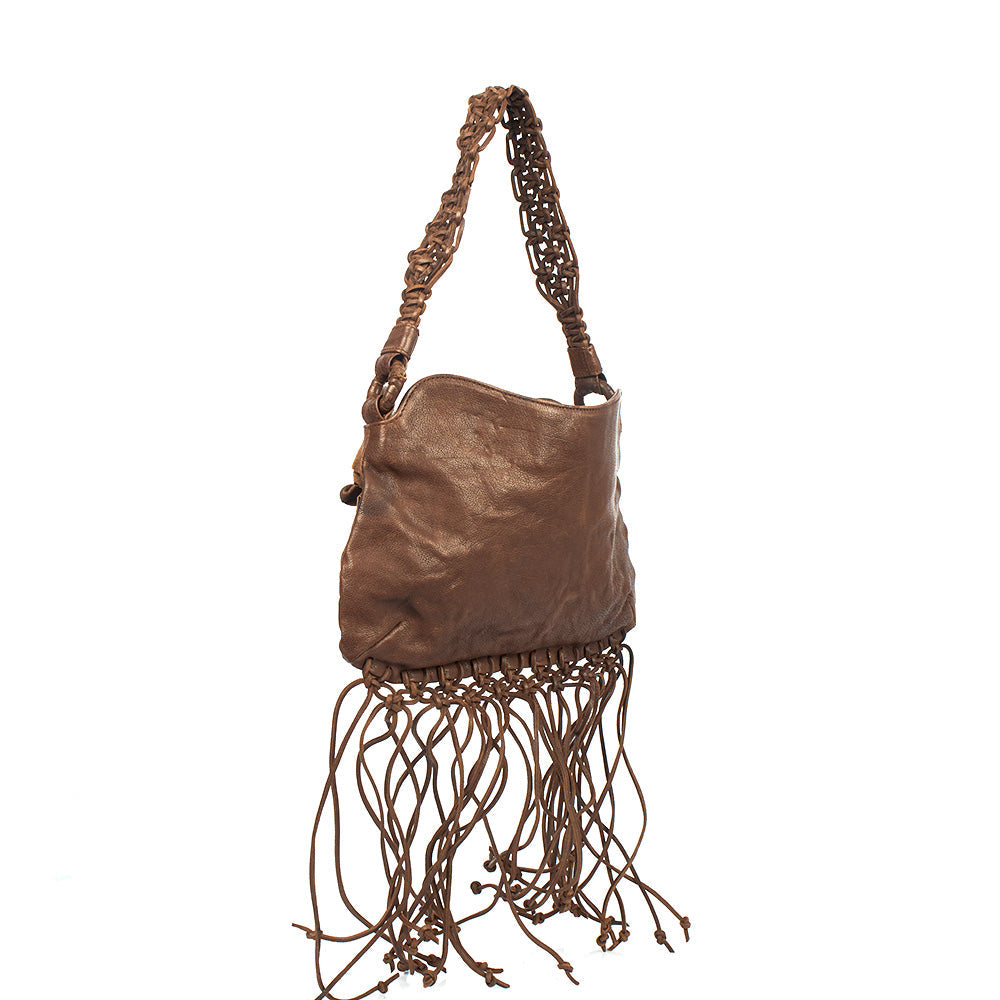 Valentino Shoulder Bag Shoulder Bag in Brown, Calfskin