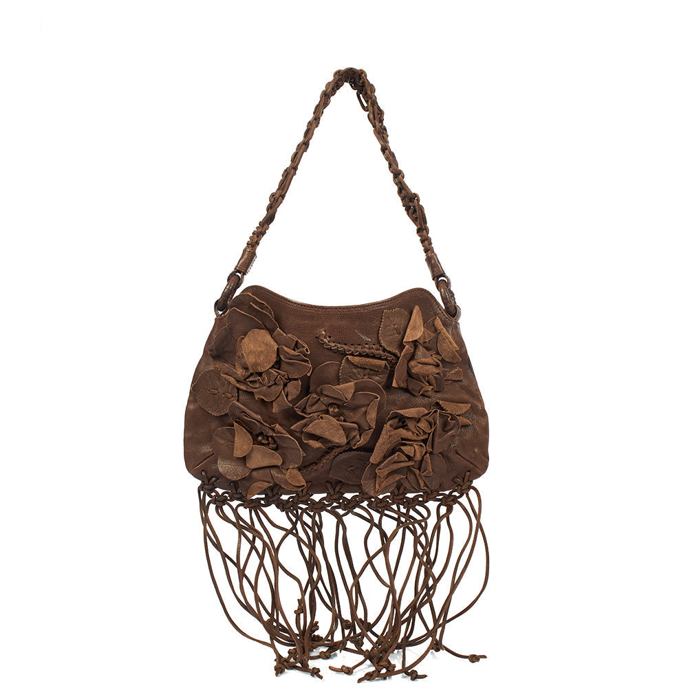 Valentino Shoulder Bag Shoulder Bag in Brown, Calfskin