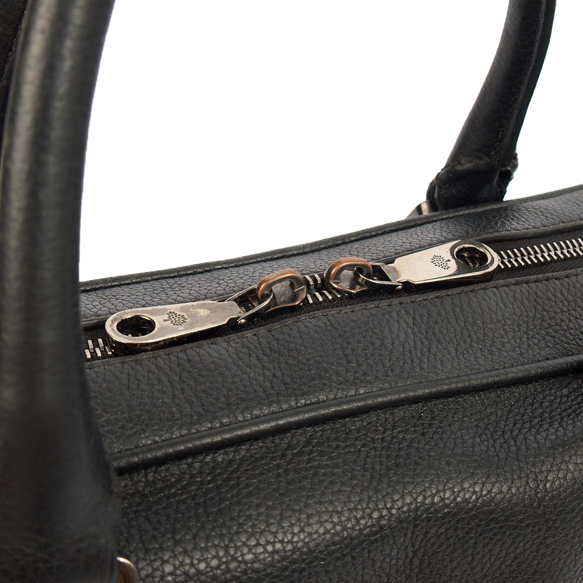 Mulberry Top Handle Briefcase in Black, Leather