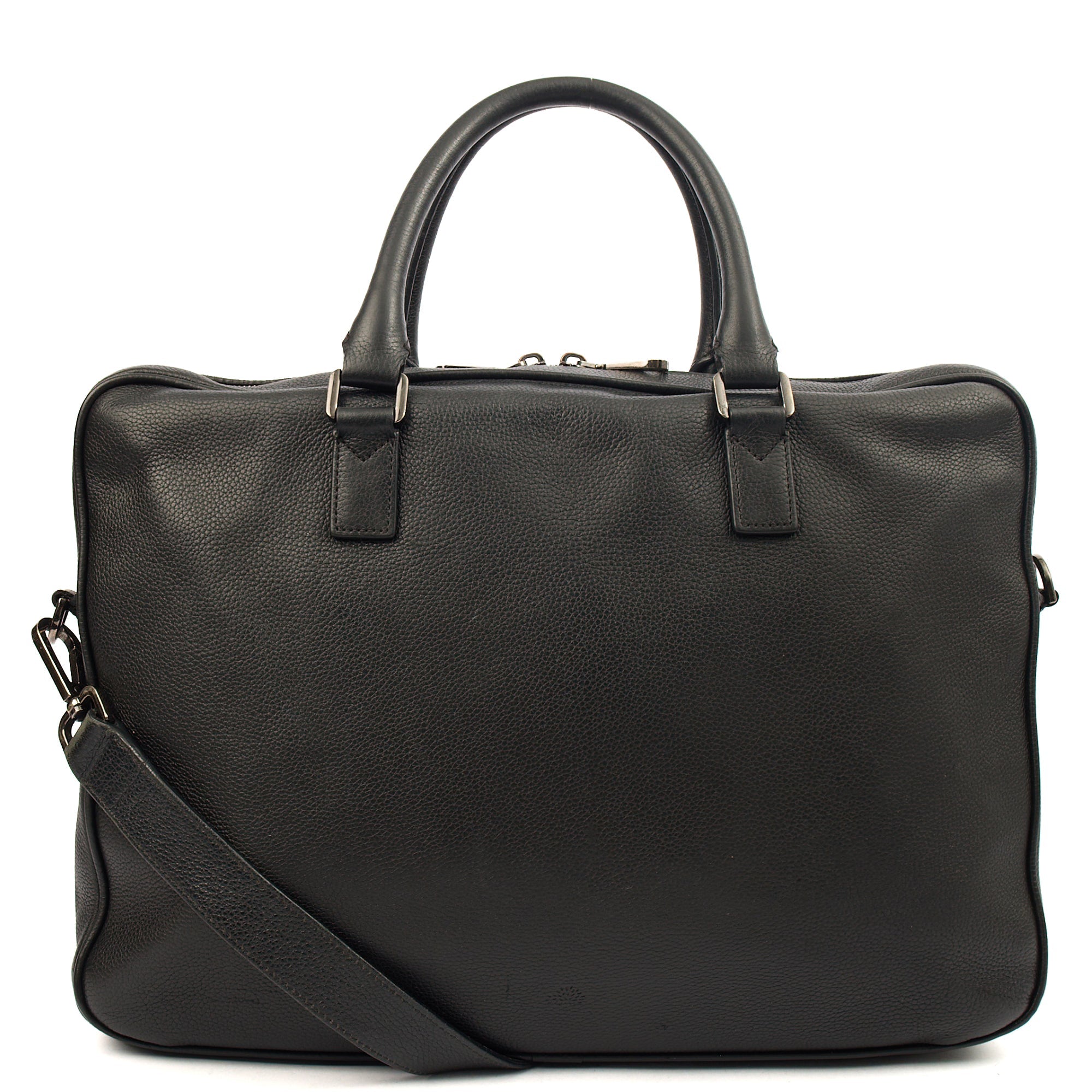 Mulberry Top Handle Briefcase in Black, Leather