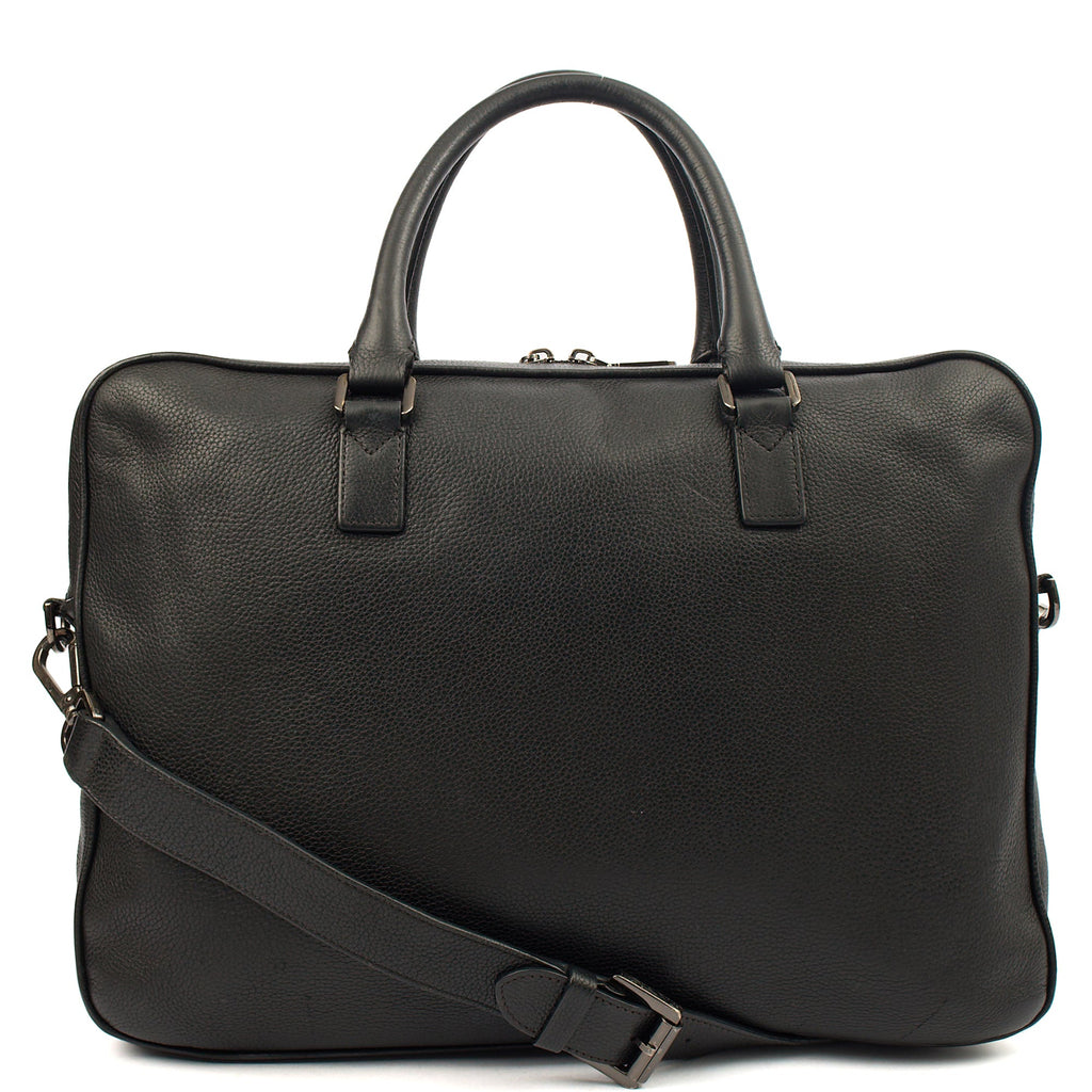Mulberry Top Handle Briefcase in Black, Leather