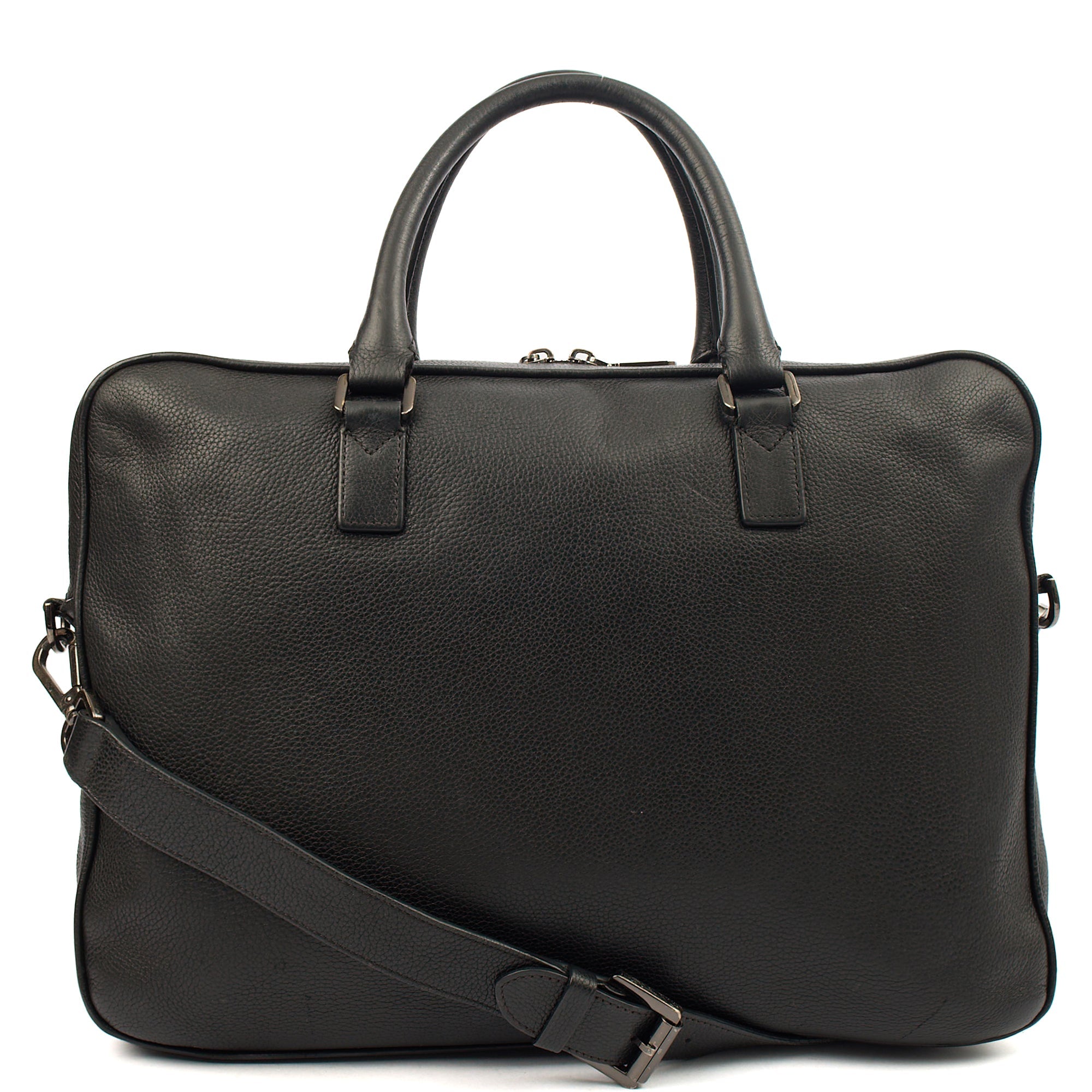 Mulberry Top Handle Briefcase in Black, Leather