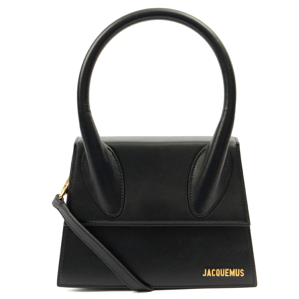 Jacquemus Top Handle Le Chiquito in Black, Leather