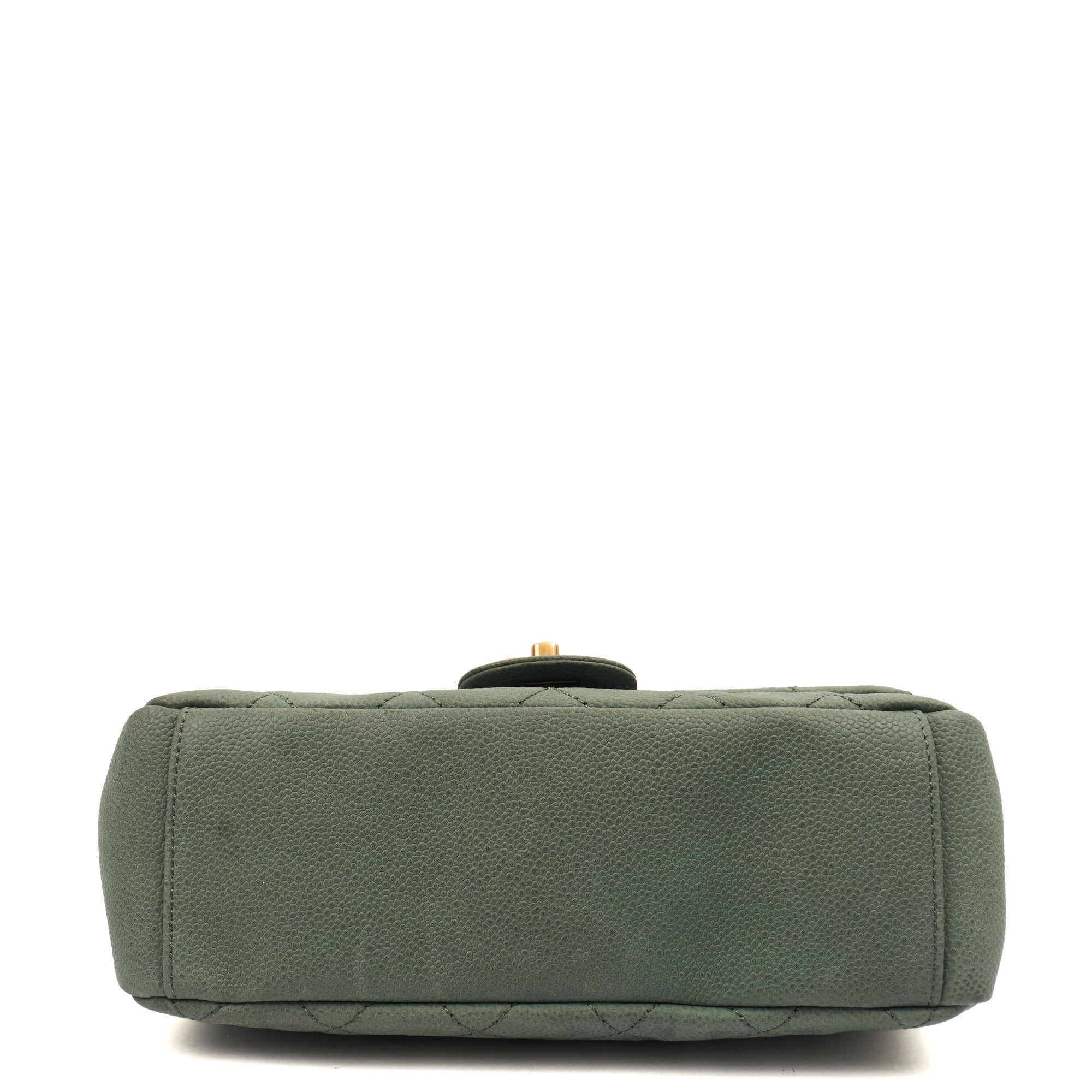 Chanel Cross Body Flap Bag in Green, Nubuck