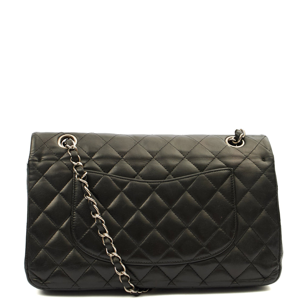 Chanel Cross Body Classic Double Flap - Medium in Black, Calfskin Leather