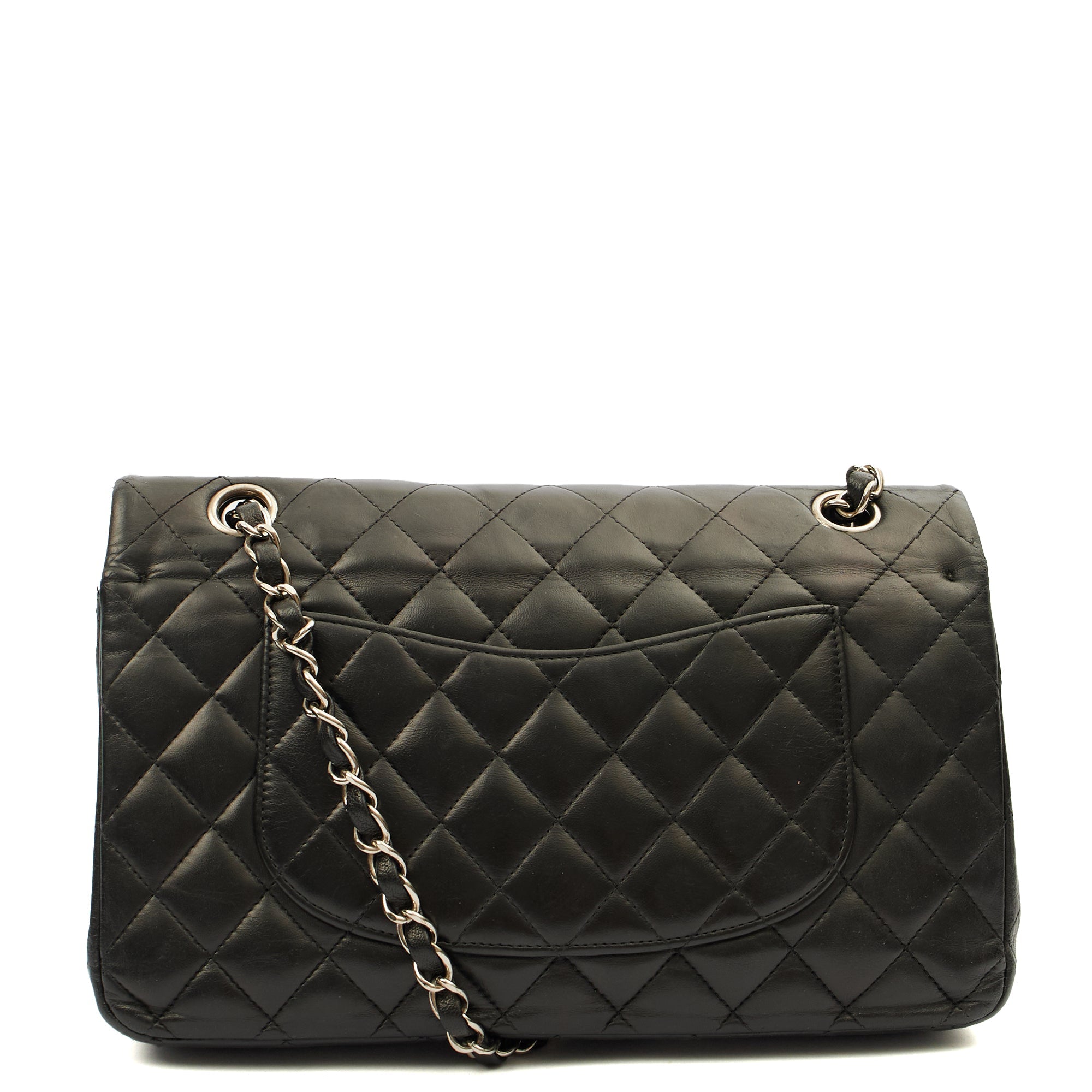 Chanel Cross Body Classic Double Flap - Medium in Black, Calfskin Leather