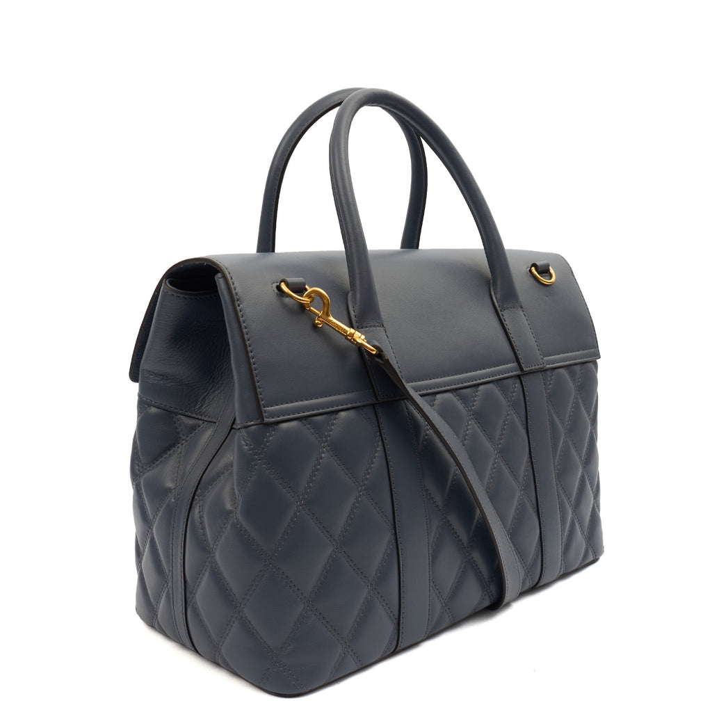 Mulberry Tote Bayswater with Strap in Elephant, Leather