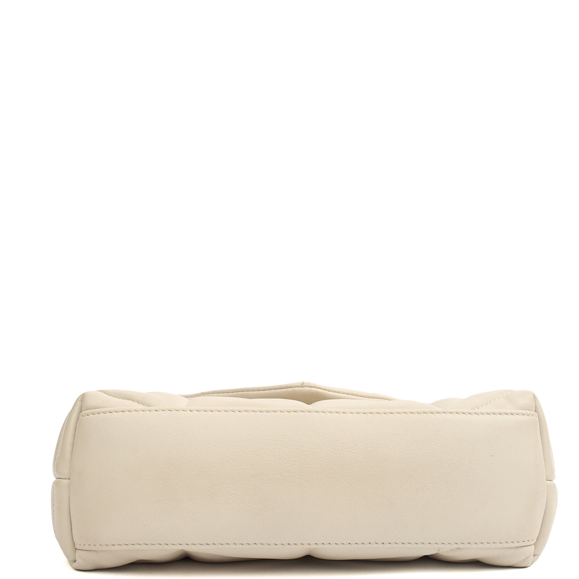 Saint Laurent Cross Body Puffer - Toy in Cream, Leather