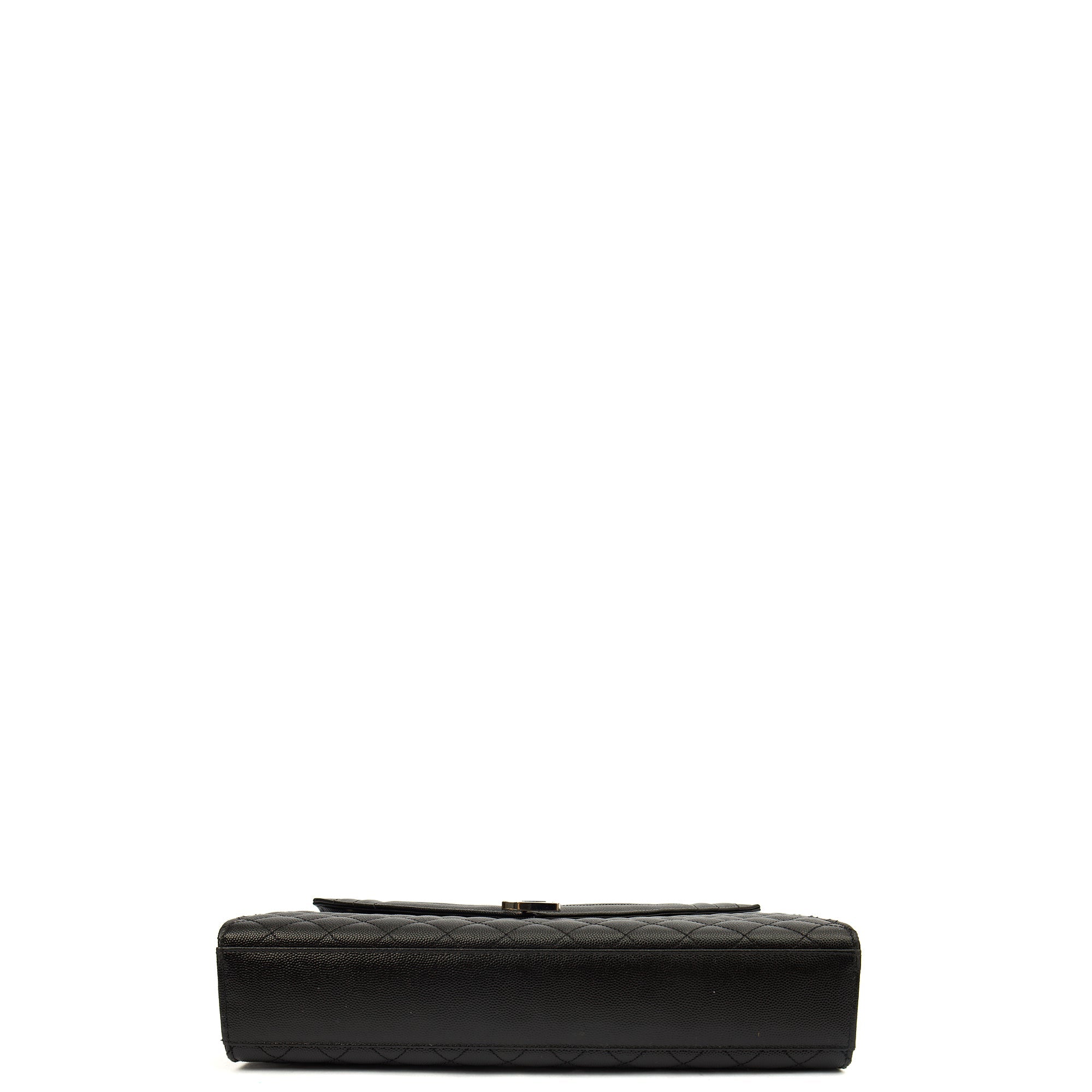 Saint Laurent Shoulder Bag Envelope - Large in Black, Calfskin Leather