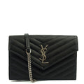Saint Laurent Cross Body Kate Small in Black, Calfskin Leather