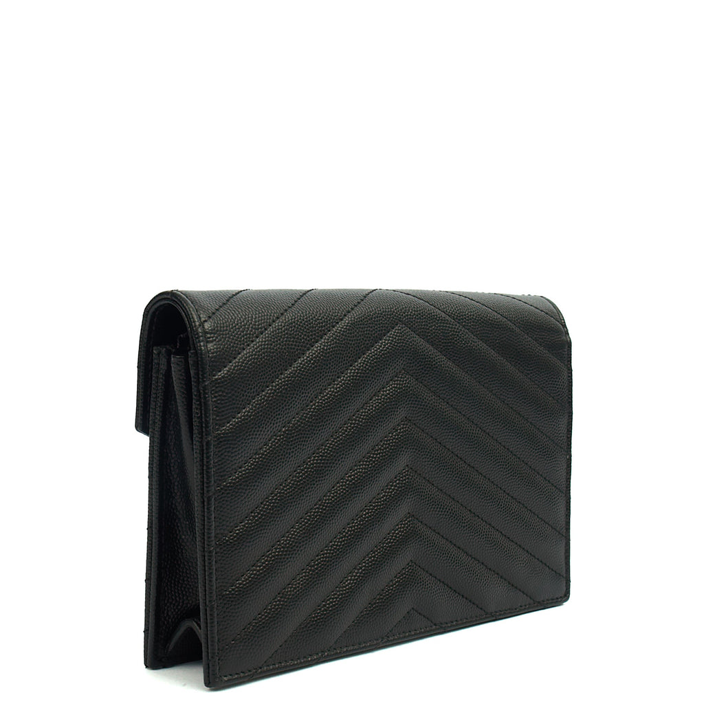 Saint Laurent Cross Body Kate Small in Black, Calfskin Leather
