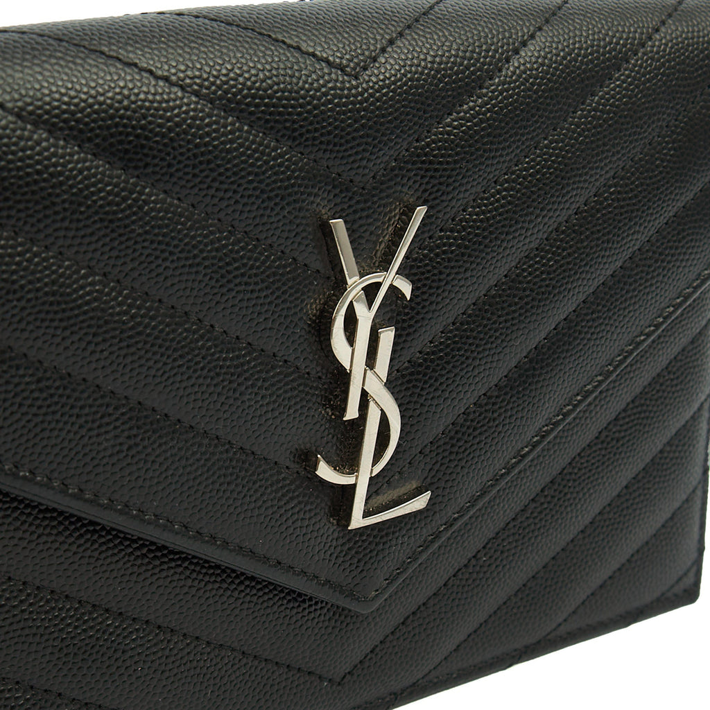 Saint Laurent Cross Body Kate Small in Black, Calfskin Leather