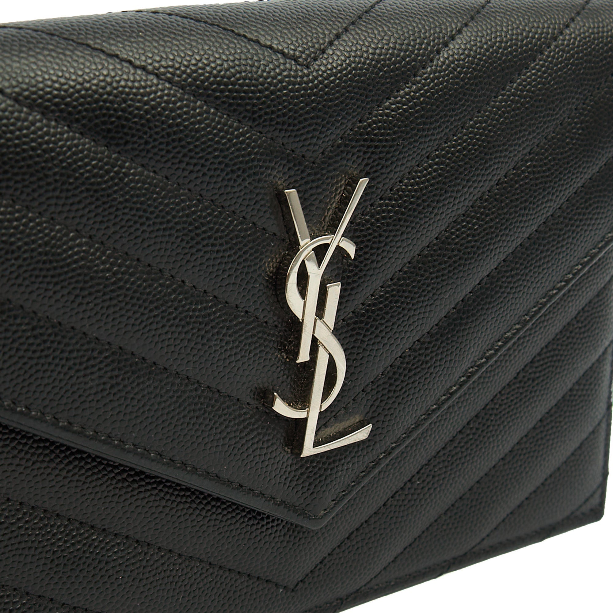 Saint Laurent Cross Body Kate Small in Black, Calfskin Leather