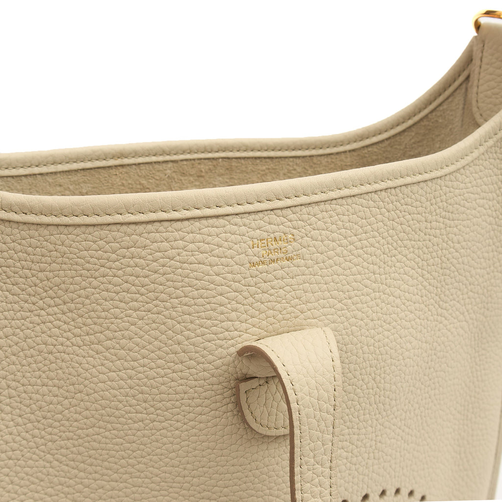 Hermes Cross Body Evelyne 29 in Beton, Leather