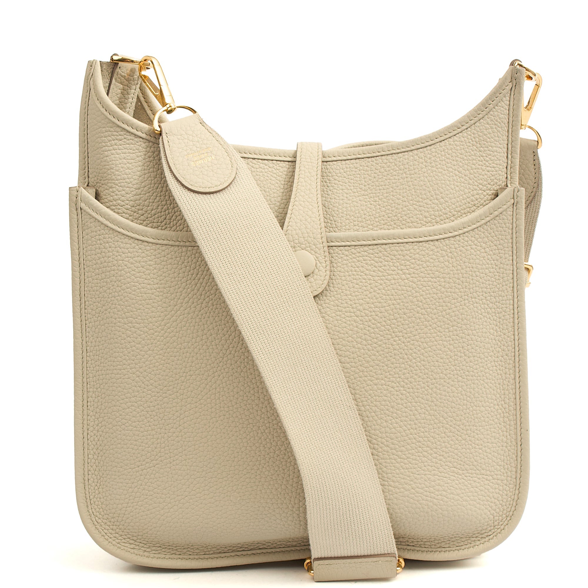Hermes Cross Body Evelyne 29 in Beton, Leather