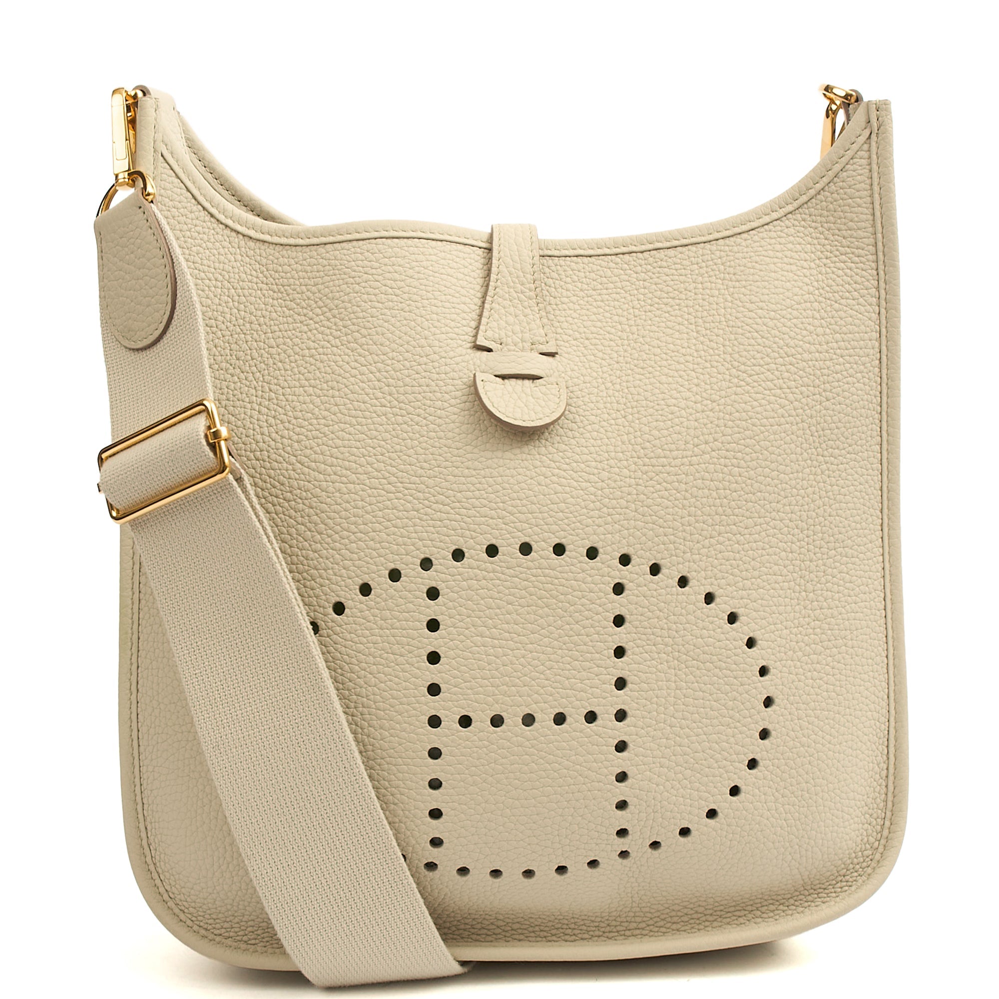 Hermes Cross Body Evelyne 29 in Beton, Leather