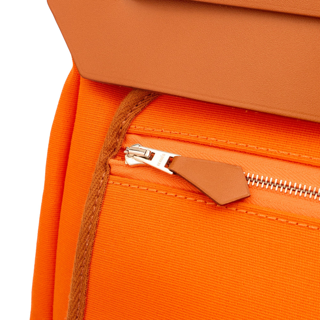 Hermes Tote Herbag Cabine 50 in Classic Orange, Canvas