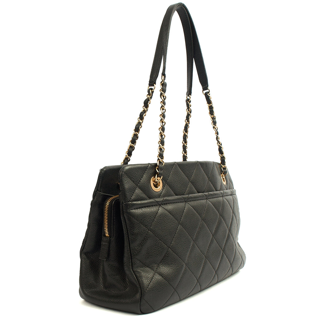 Chanel Tote Timeless CC Shopper in Black, Caviar Leather