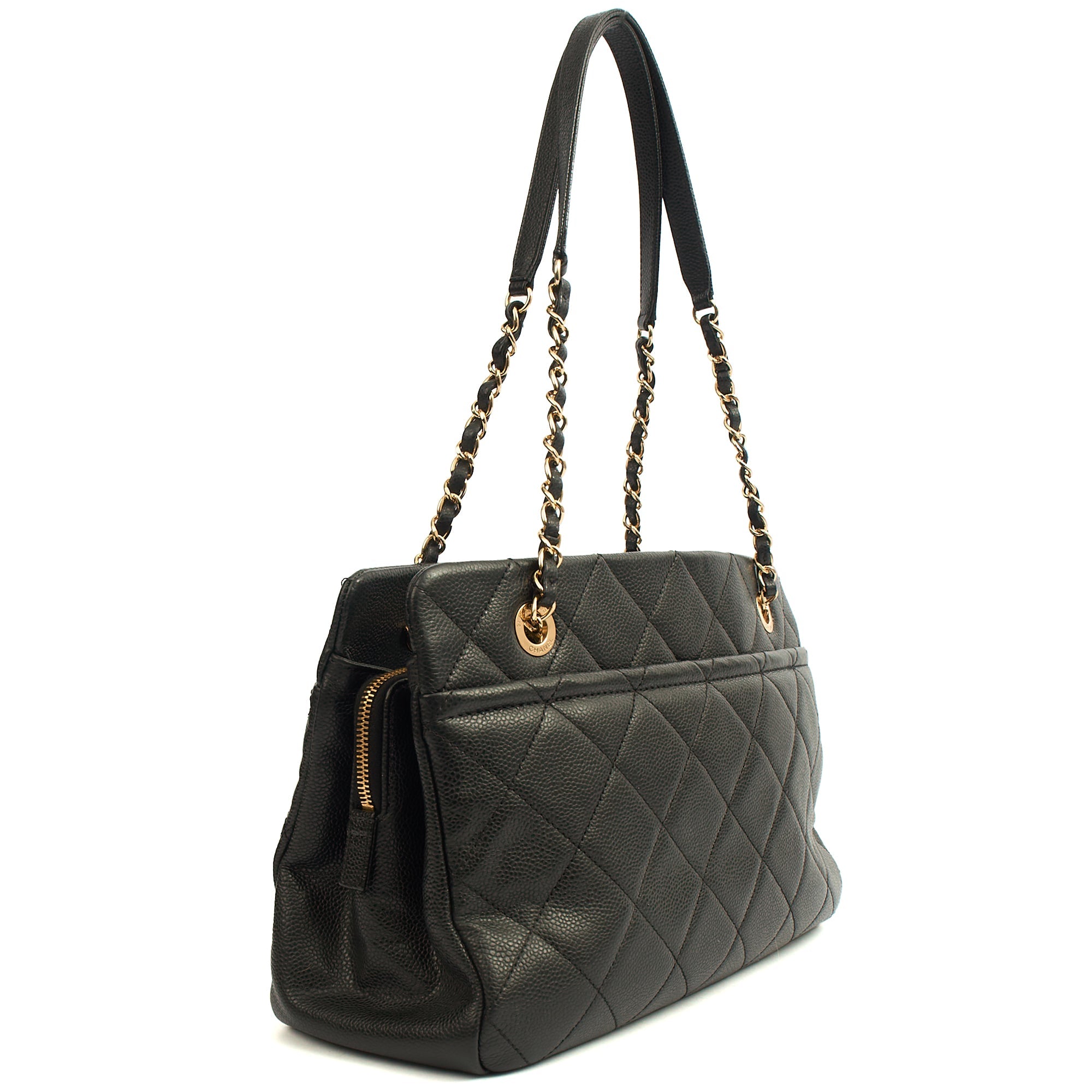 Chanel Tote Timeless CC Shopper in Black, Caviar Leather