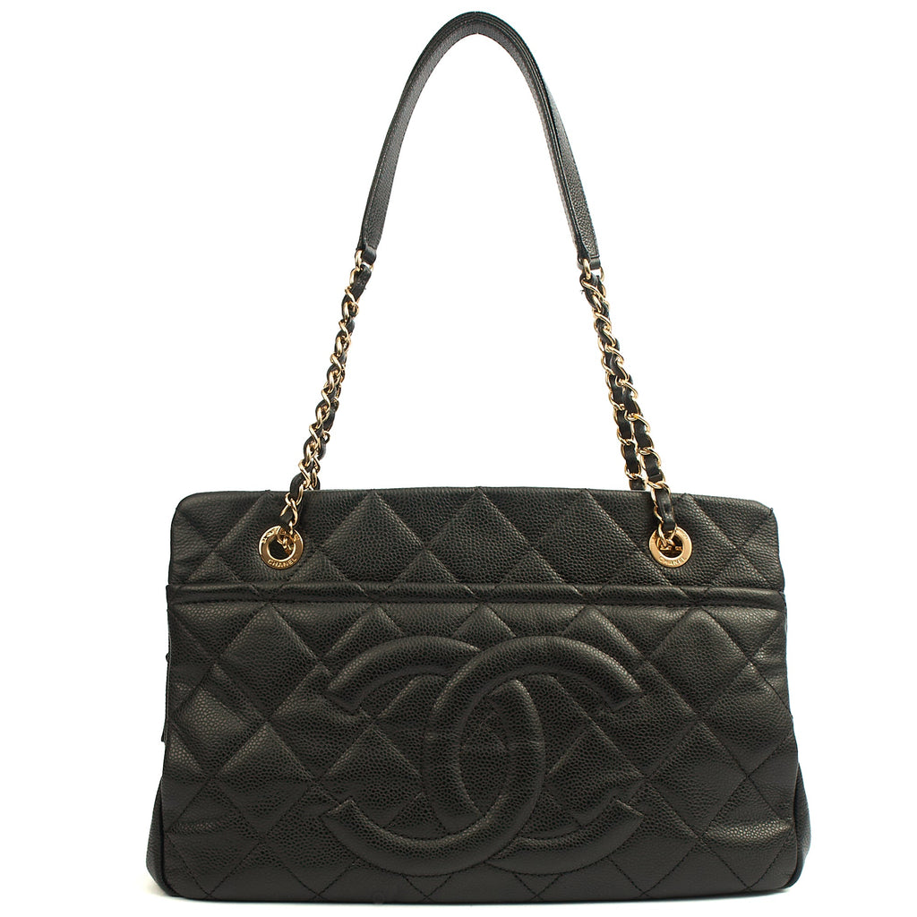 Chanel Tote Timeless CC Shopper in Black, Caviar Leather