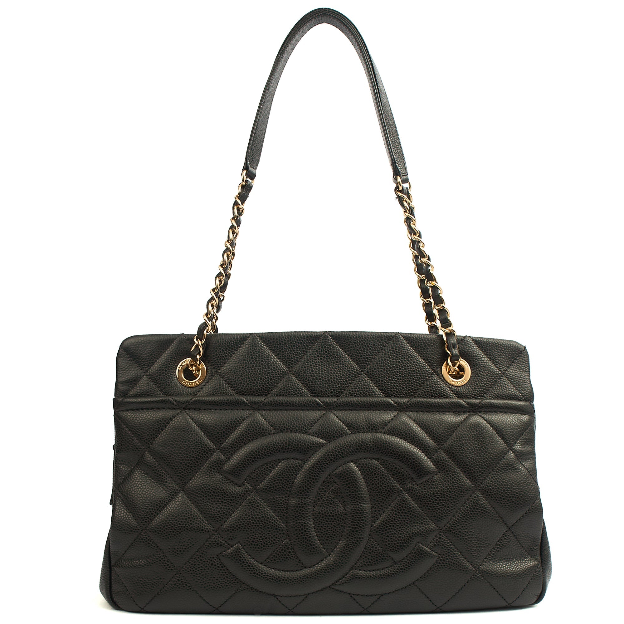 Chanel Tote Timeless CC Shopper in Black, Caviar Leather