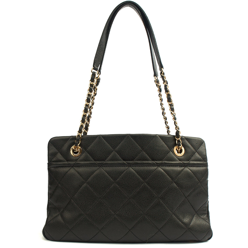 Chanel Tote Timeless CC Shopper in Black, Caviar Leather