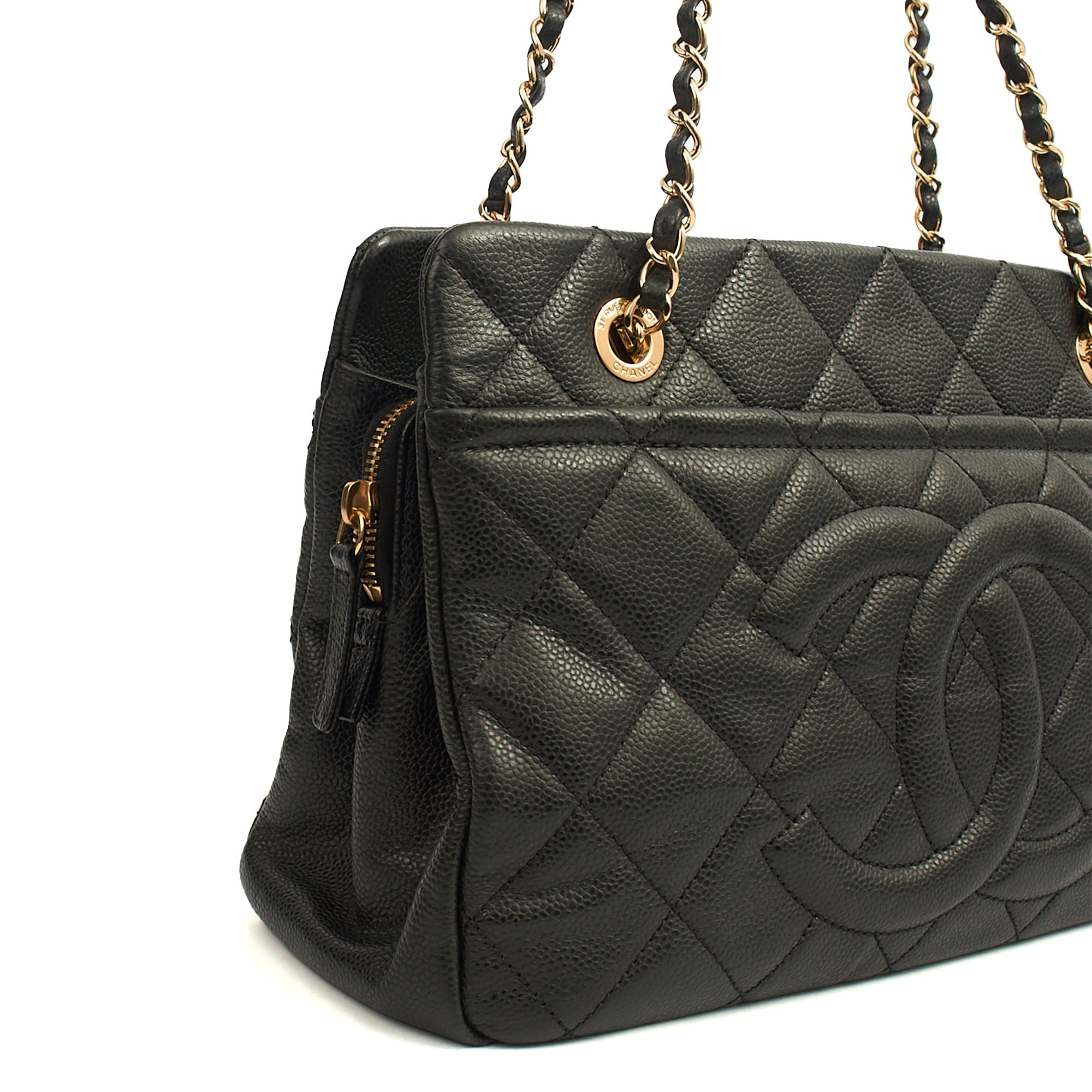 Chanel Tote Timeless CC Shopper in Black, Caviar Leather