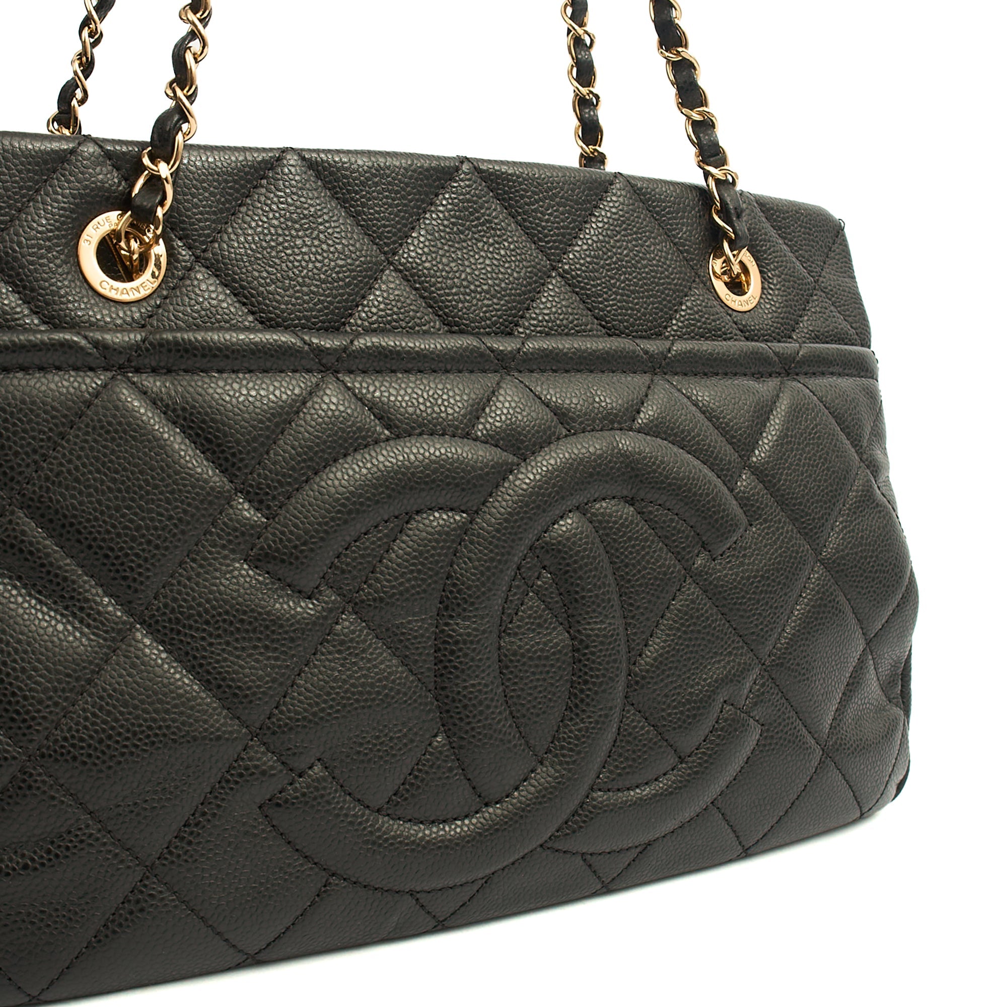 Chanel Tote Timeless CC Shopper in Black, Caviar Leather