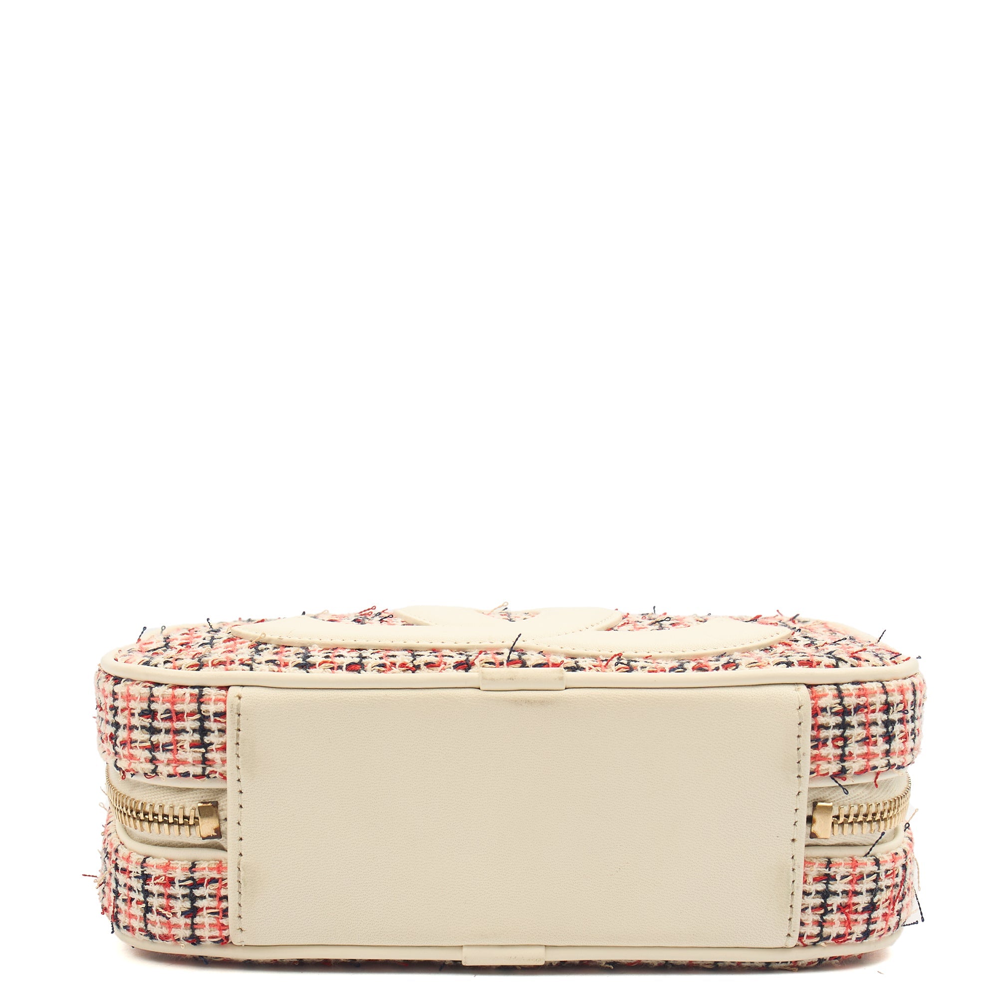 Chanel Cross Body Camera Bag in White, Fabric