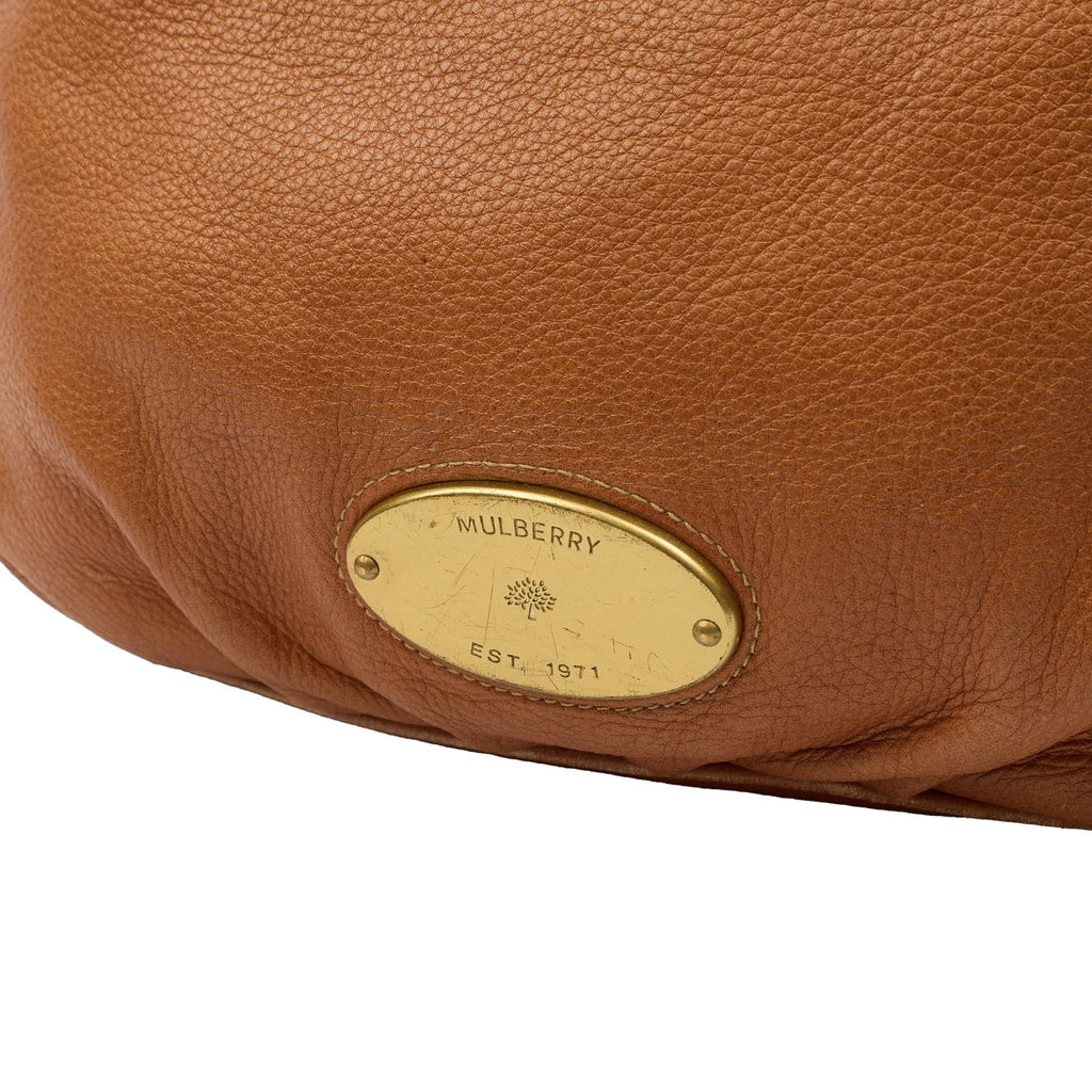 Mulberry Tote Mitzy Tote in Brown, Calfskin Leather