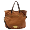 Mulberry Tote Mitzy Tote in Brown, Calfskin Leather