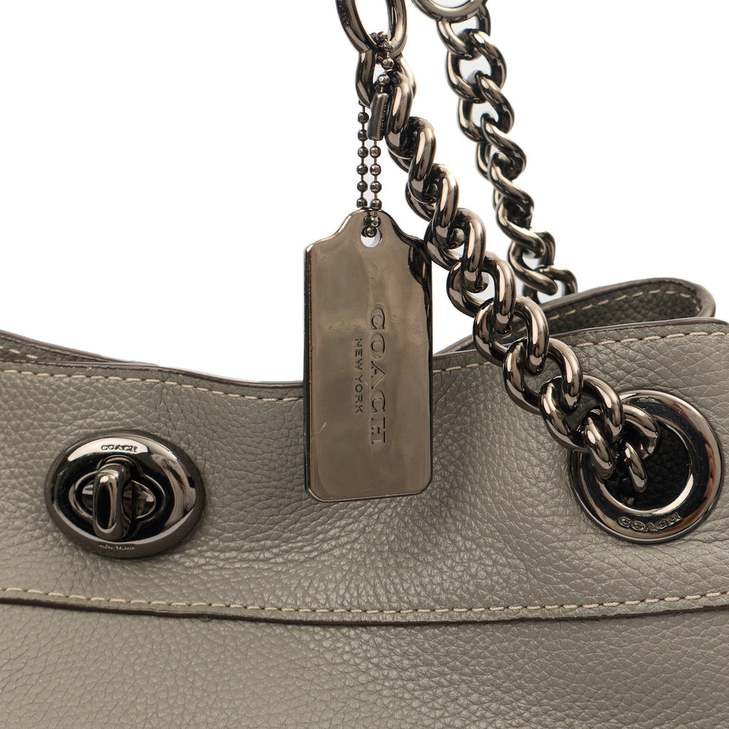 Coach Tote Edie Tote in Grey, Leather