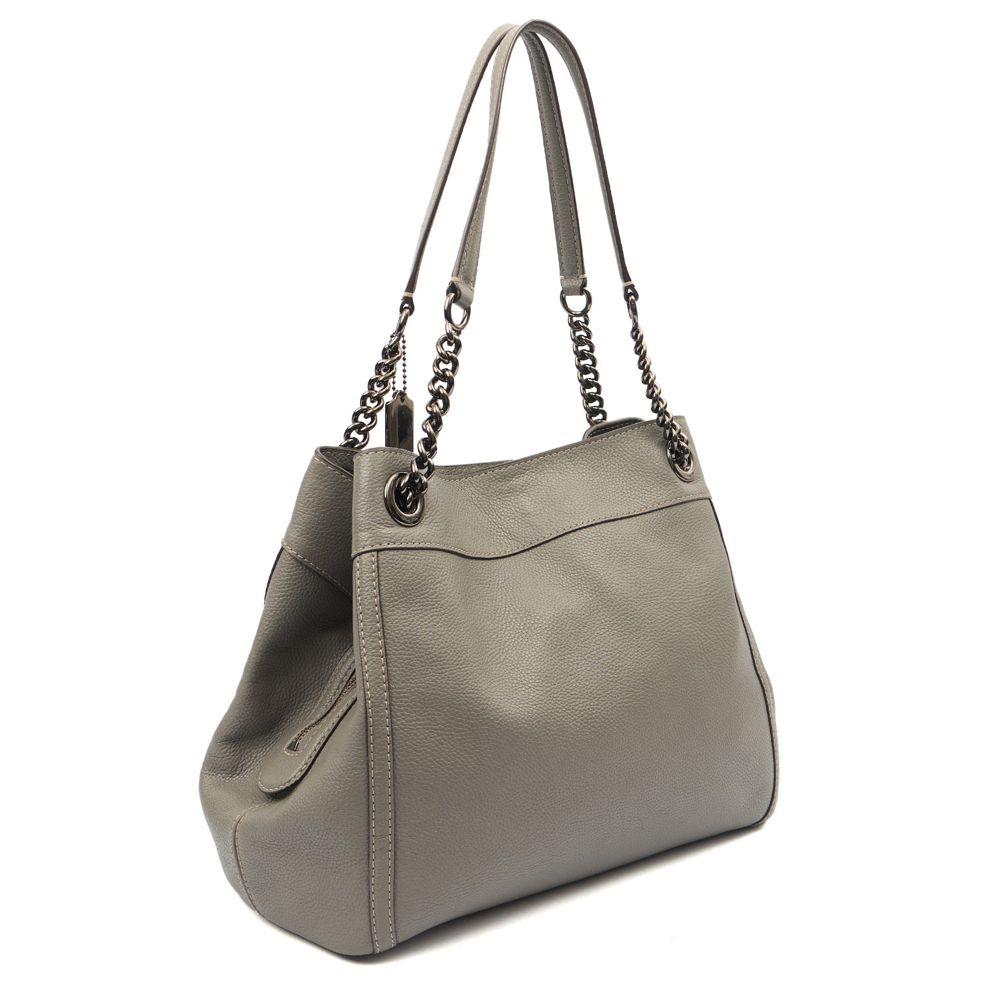 Coach Tote Edie Tote in Grey, Leather