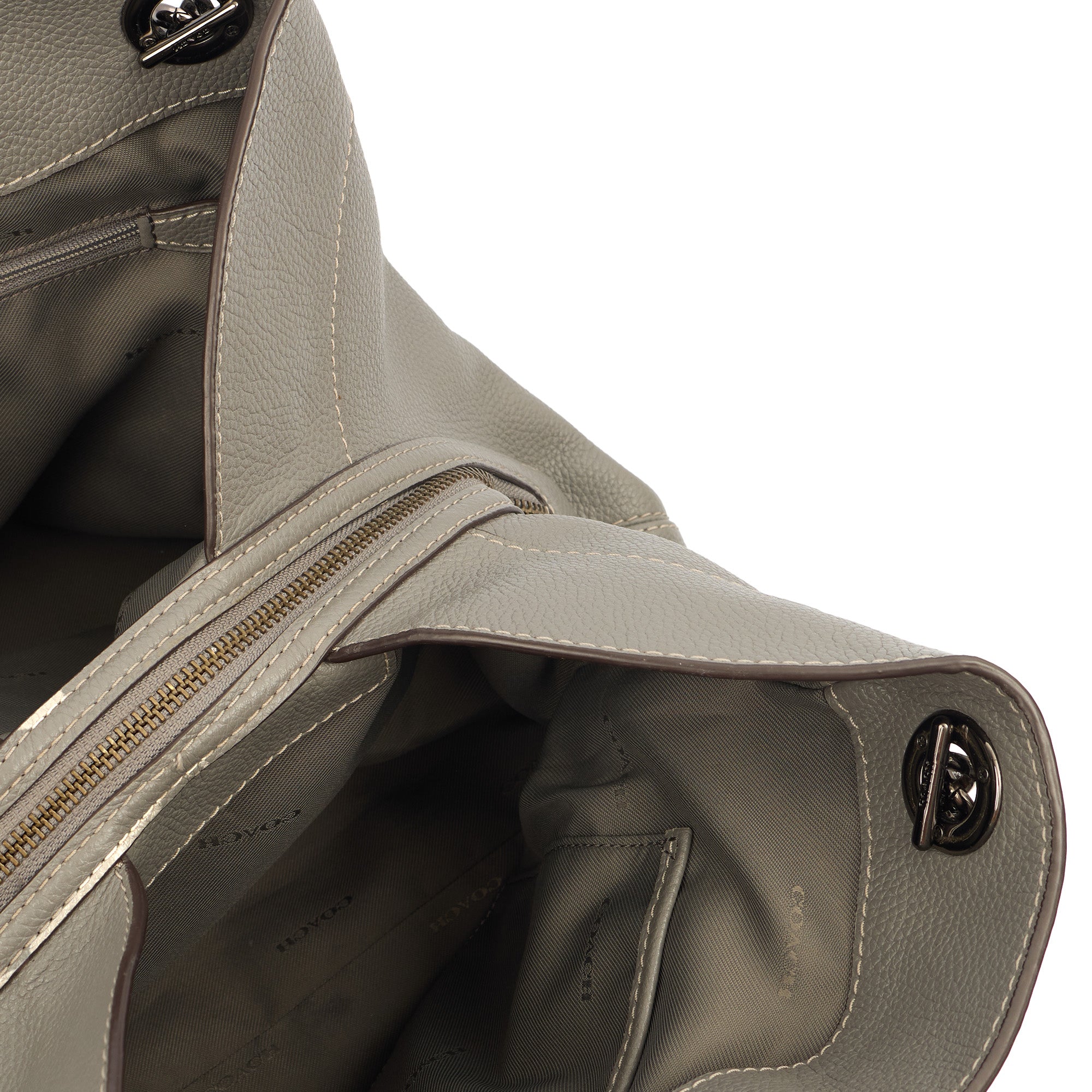 Coach Tote Edie Tote in Grey, Leather