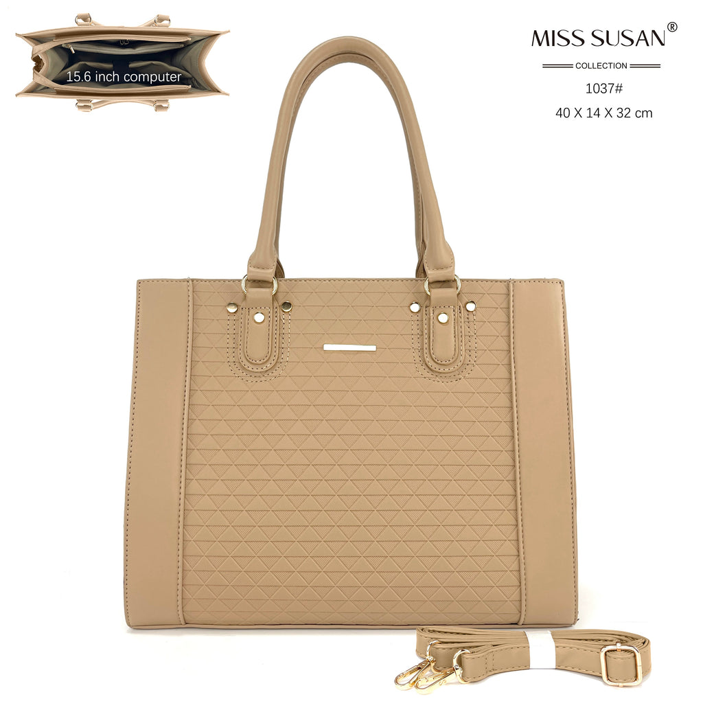 Miss Susan 15.6 Inch Laptop Tote Bag for Women – Stylish Handbag & Shoulder Bag 1037