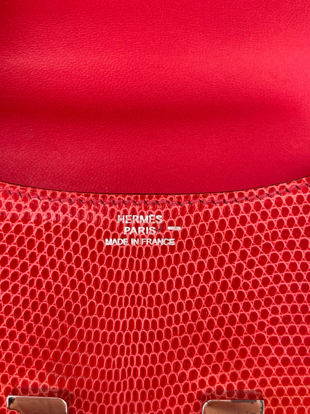 *RARE* Hermès Constance II Micro Bag in Rouge Lizard with Palladium Hardware