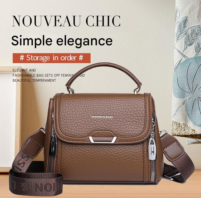 Fashionable Leather Handbag with Modern Design – Elevate Your Look 8219-2830